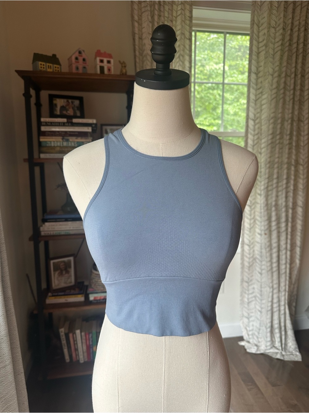 FP Movement by Free People High Necked Sports Bra in Slate Blue
